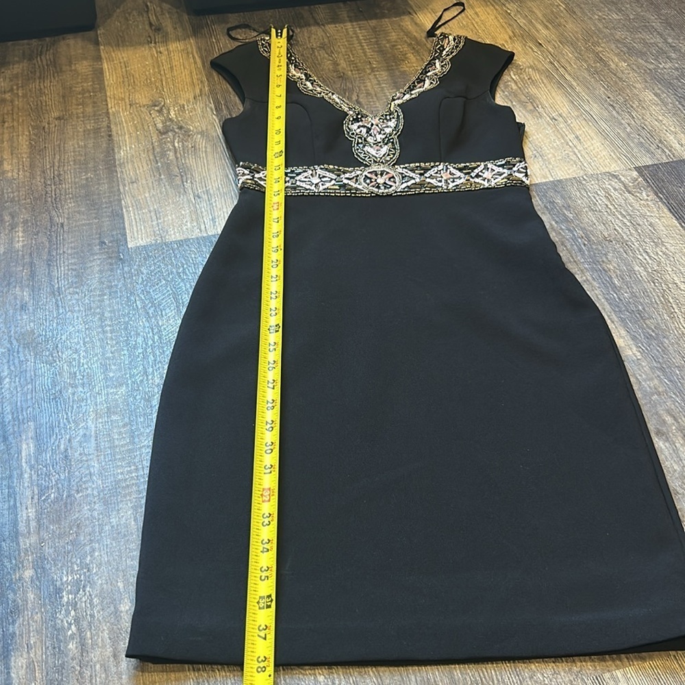 Sue Wong Womens Slip Dress Vtg 90s Y2K Black Size 4 - Picture 13 of 17